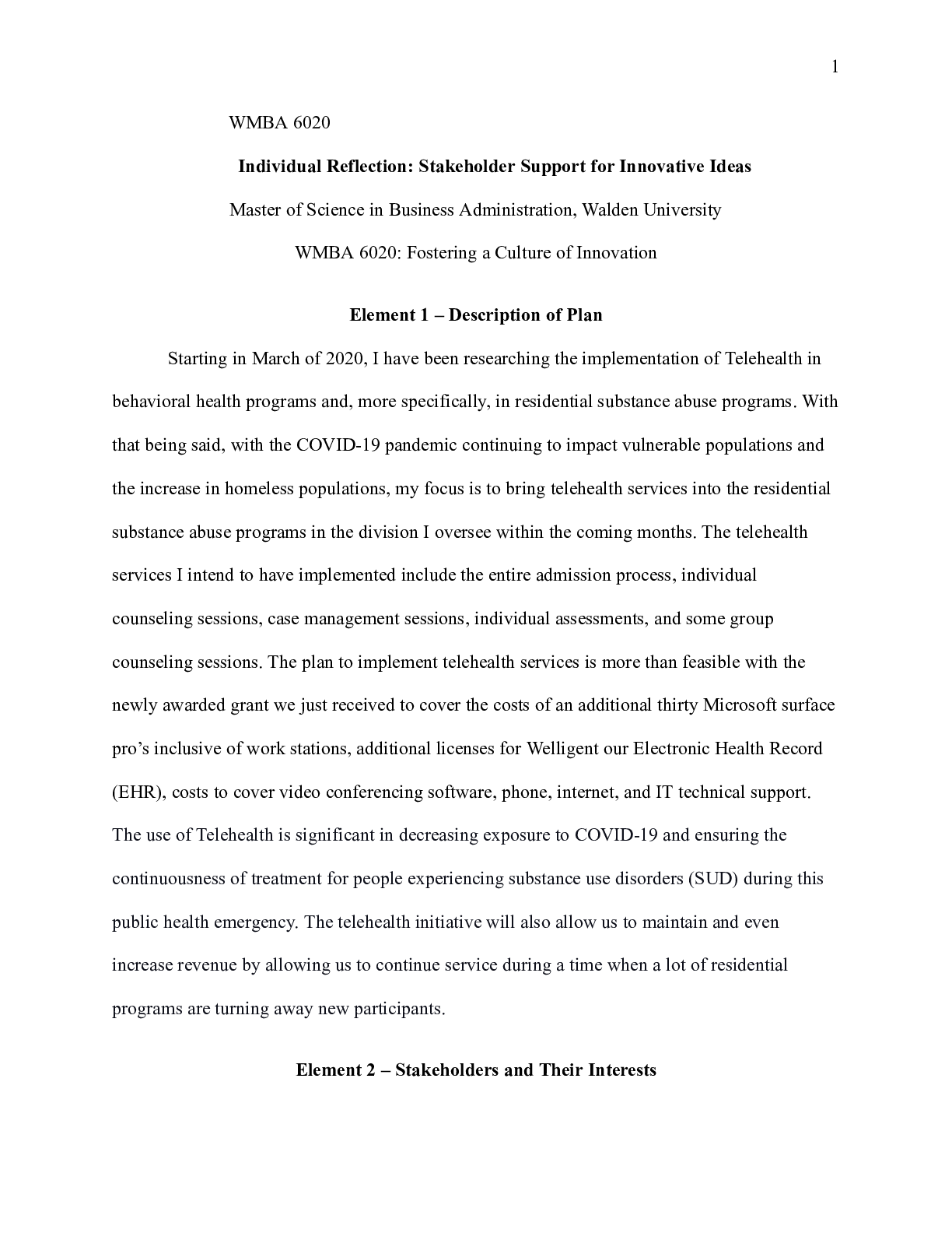 Preview image of Individual Reflection- w4a1.docx                          WMBA 6020 document